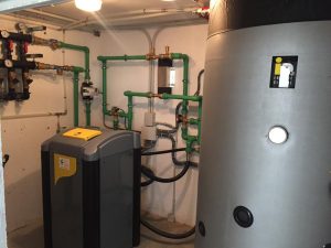 Sala de maquina vivienda geotermia salamanca