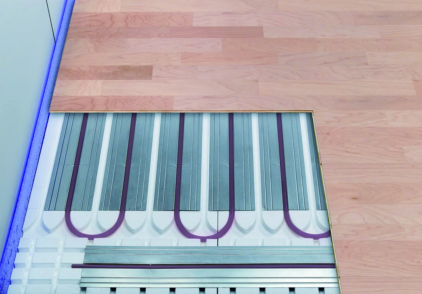 Suelo radiante sin mortero